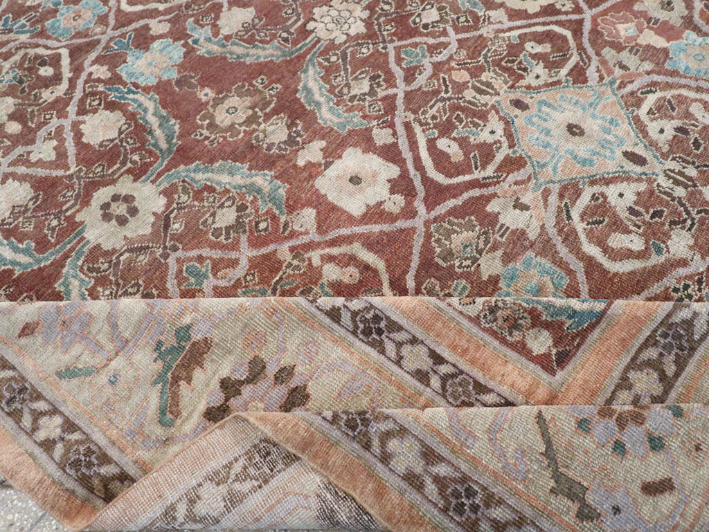 Antique Persian Mahal Large Room Size Carpet, No.19094 - Galerie Shabab