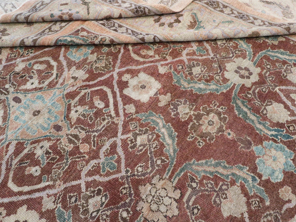 Antique Persian Mahal Large Room Size Carpet, No.19094 - Galerie Shabab