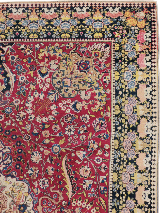 Antique Tabriz Carpet, No.19099 - Galerie Shabab