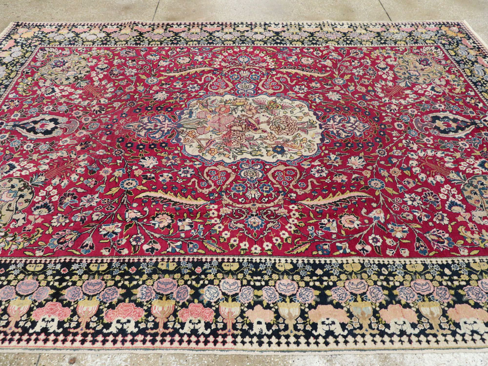 Antique Tabriz Carpet, No.19099 - Galerie Shabab