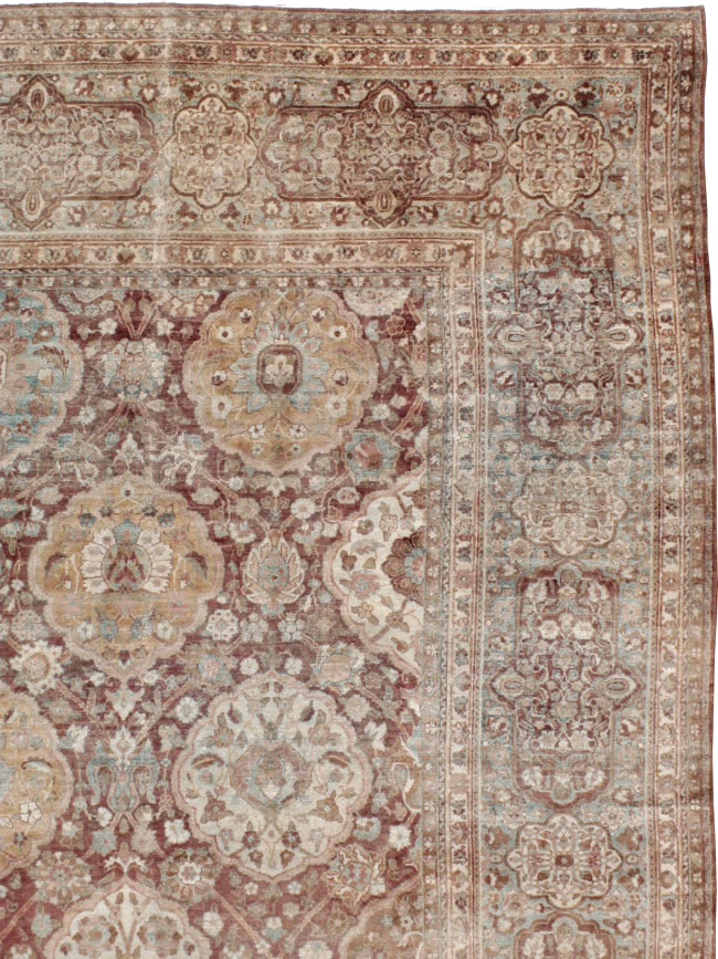 Antique Persian Lavar Kerman Carpet, No.19100 - Galerie Shabab
