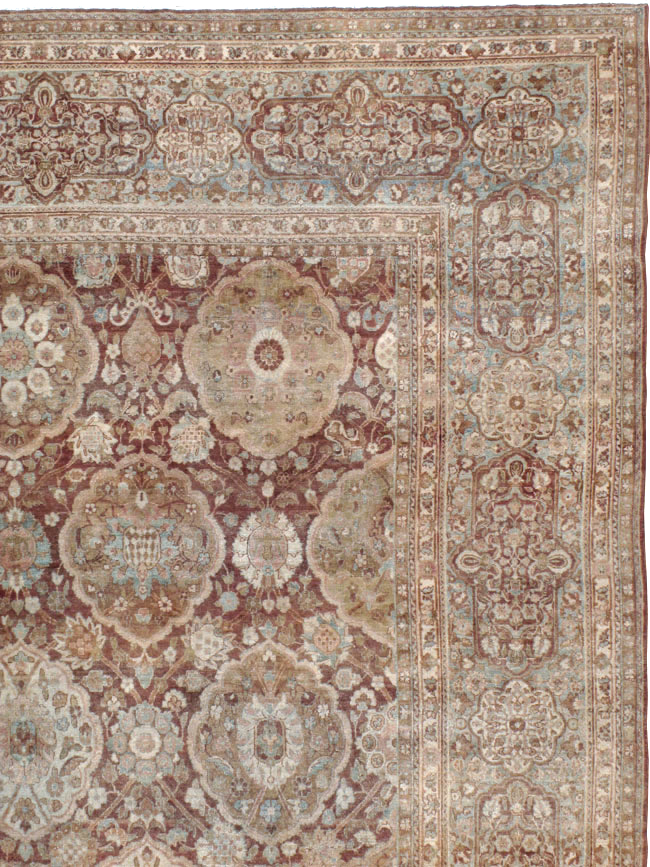 Antique Persian Lavar Kerman Carpet, No.19100 - Galerie Shabab