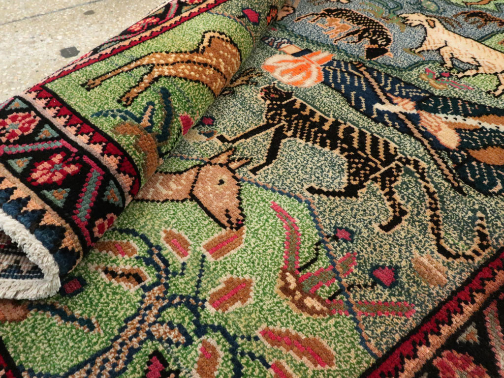 Vintage Persian Gabbeh Pictorial Rug, No.19109 - Galerie Shabab