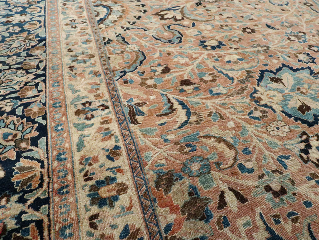 Antique Persian Mashad Large Room Size Carpet, No.19118 - Galerie Shabab