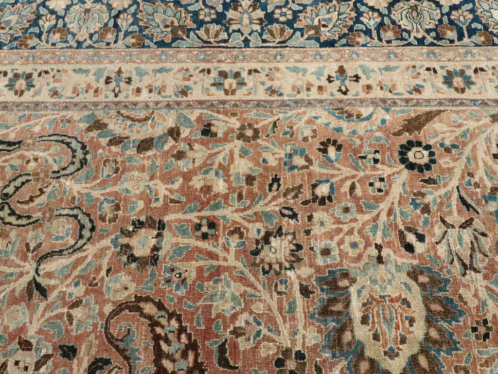 Antique Persian Mashad Large Room Size Carpet, No.19118 - Galerie Shabab