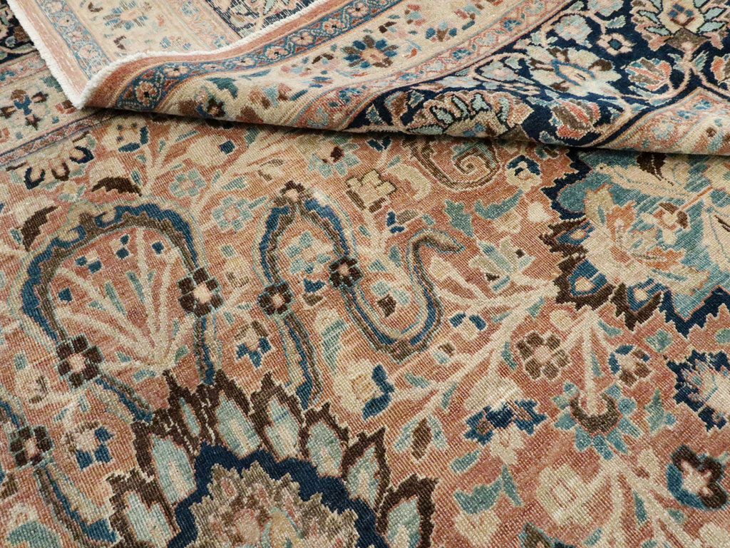 Antique Persian Mashad Large Room Size Carpet, No.19118 - Galerie Shabab