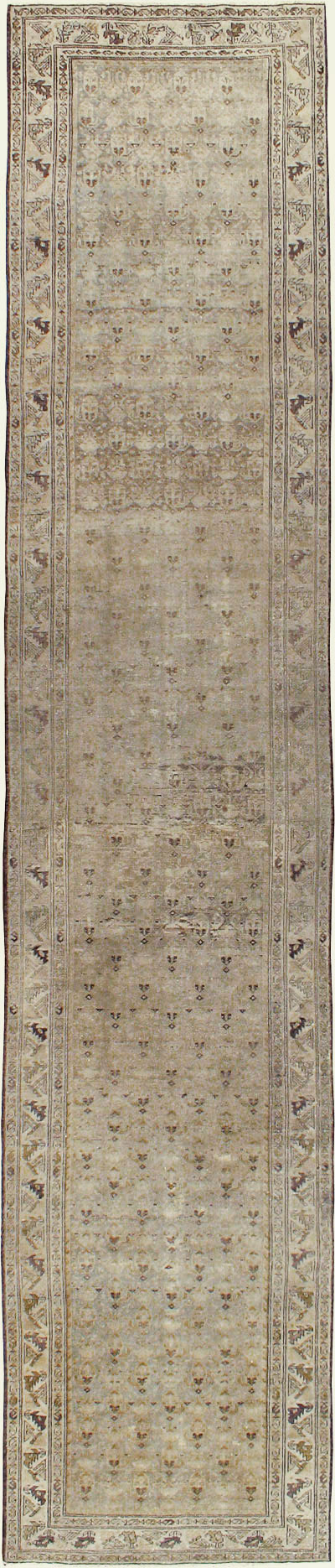 Vintage Persian Malayer Runner, No.19154 - Galerie Shabab