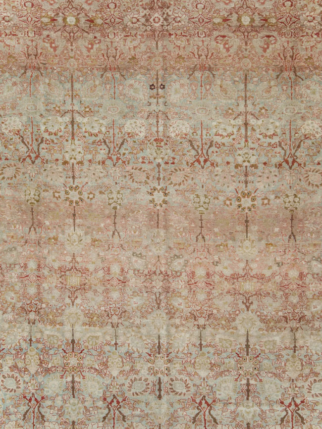 Antique Persian Isfahan Large Room Size Carpet, No.19160 - Galerie Shabab