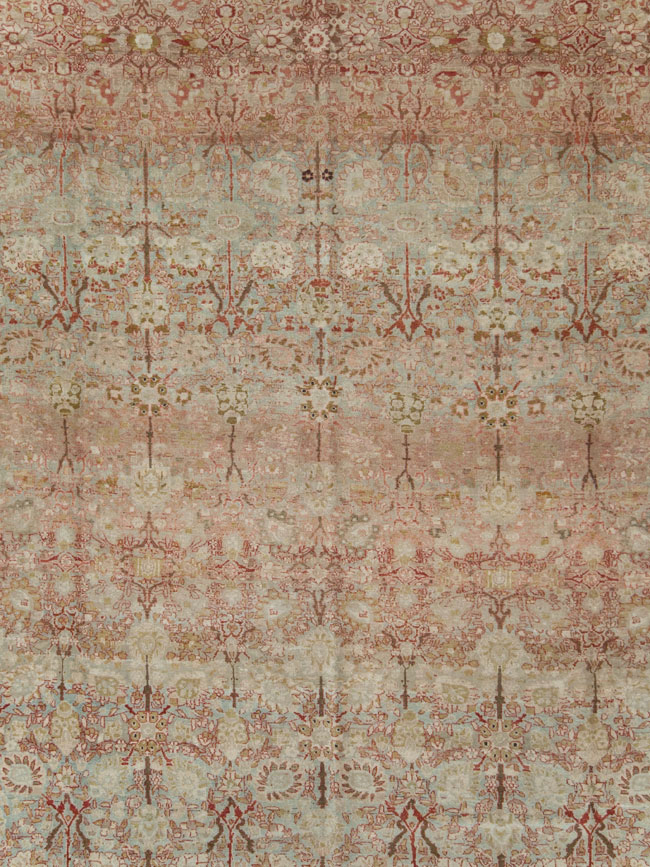 Antique Persian Isfahan Large Room Size Carpet, No.19160 - Galerie Shabab