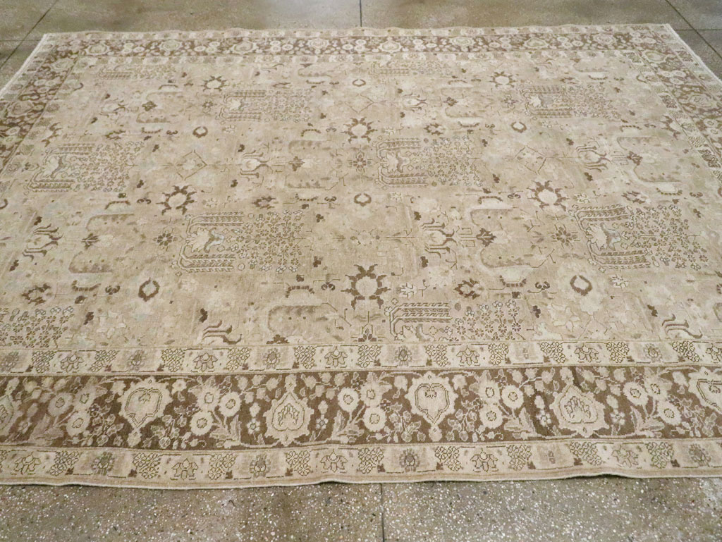 Vintage Persian Tabriz Small Room Size Carpet, No.19171 - Galerie Shabab
