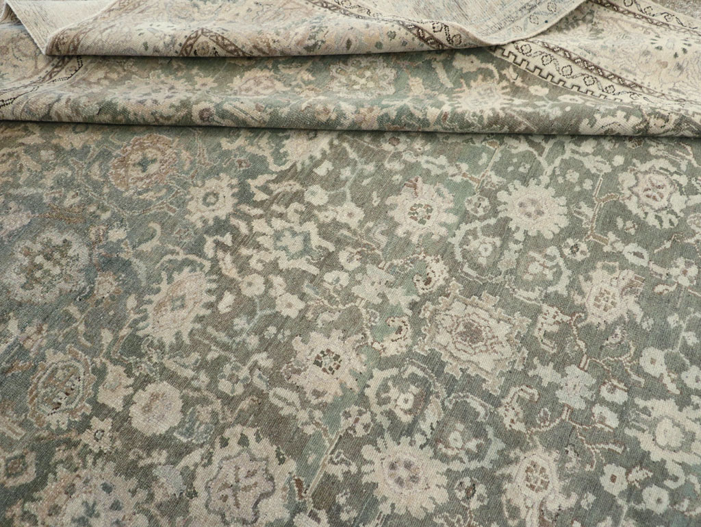 Vintage Persian Malayer Room Size Carpet, No.19172 - Galerie Shabab
