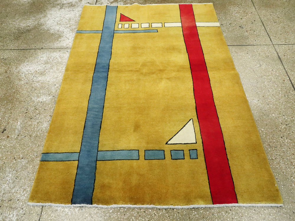 Vintage Persian Deco Rug, No.19178 - Galerie Shabab