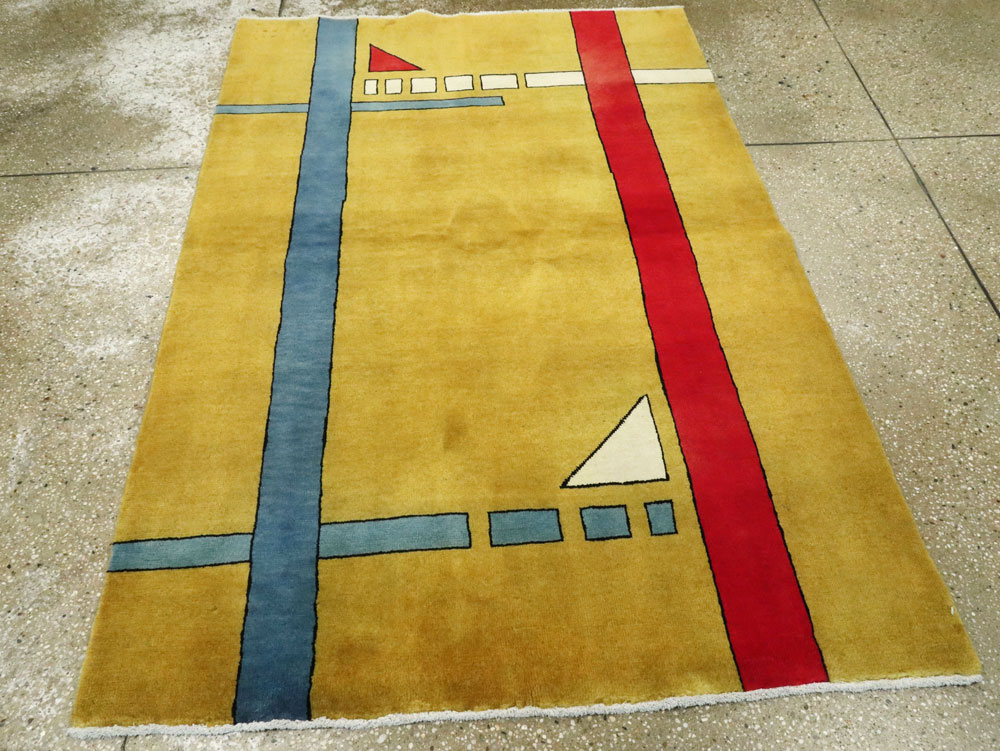 Vintage Persian Deco Rug, No.19178 - Galerie Shabab