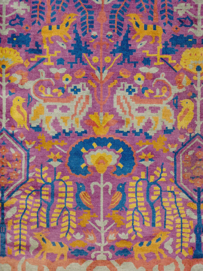 Vintage Indo-Chinese Art Deco Carpet, No.19184 - Galerie Shabab