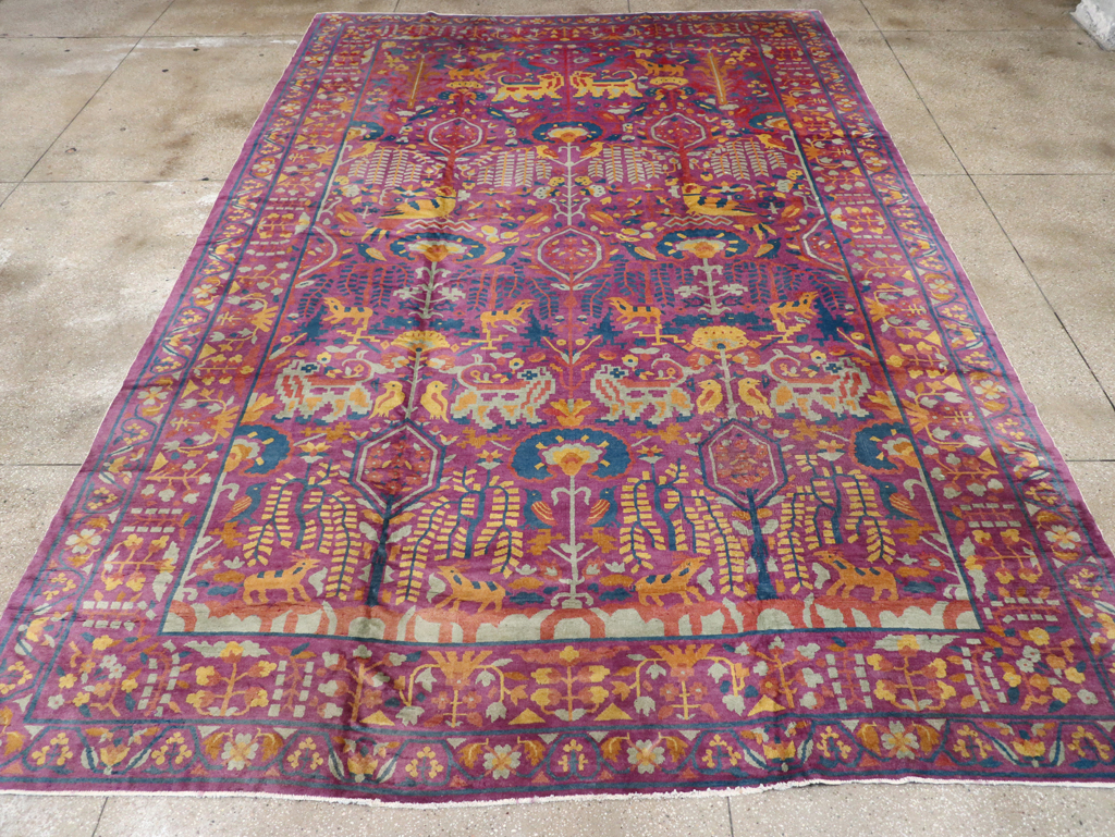 Vintage Indo-Chinese Art Deco Carpet, No.19184 - Galerie Shabab