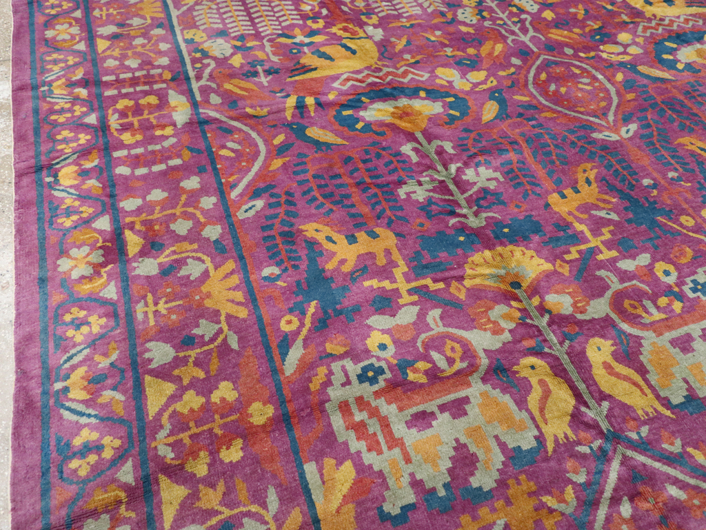 Vintage Indian Lahore Carpet, No.19184 - Galerie Shabab