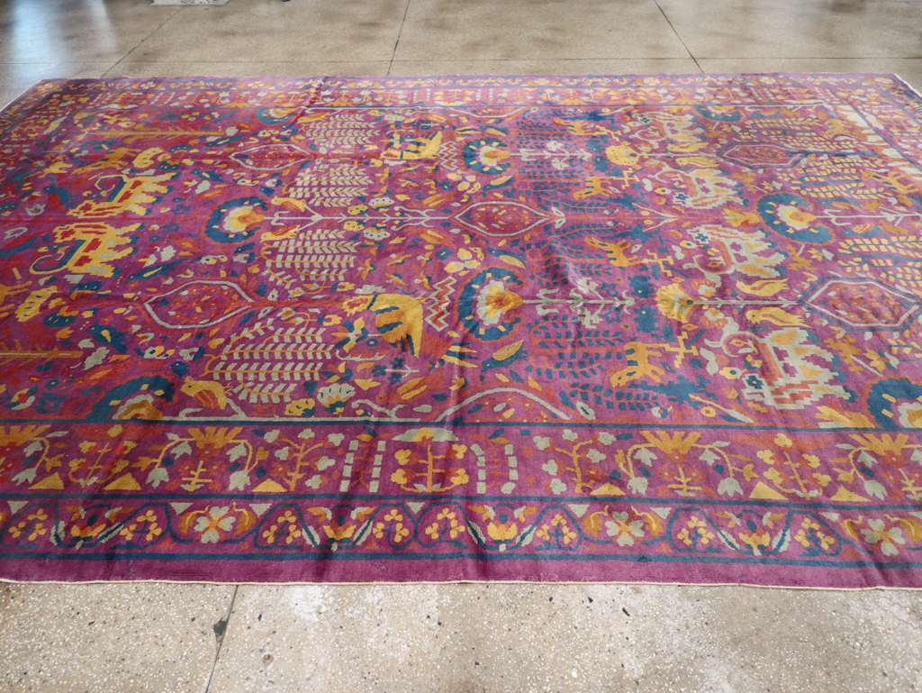 Vintage Indo-Chinese Art Deco Carpet, No.19184 - Galerie Shabab