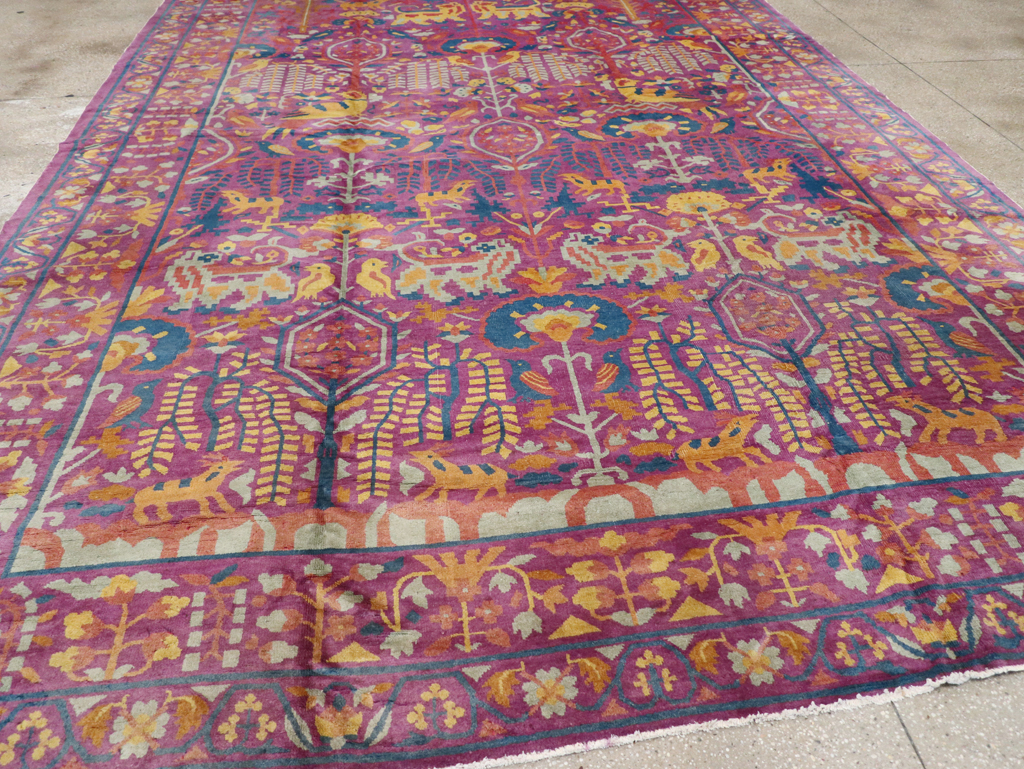 Vintage Indo-Chinese Art Deco Carpet, No.19184 - Galerie Shabab