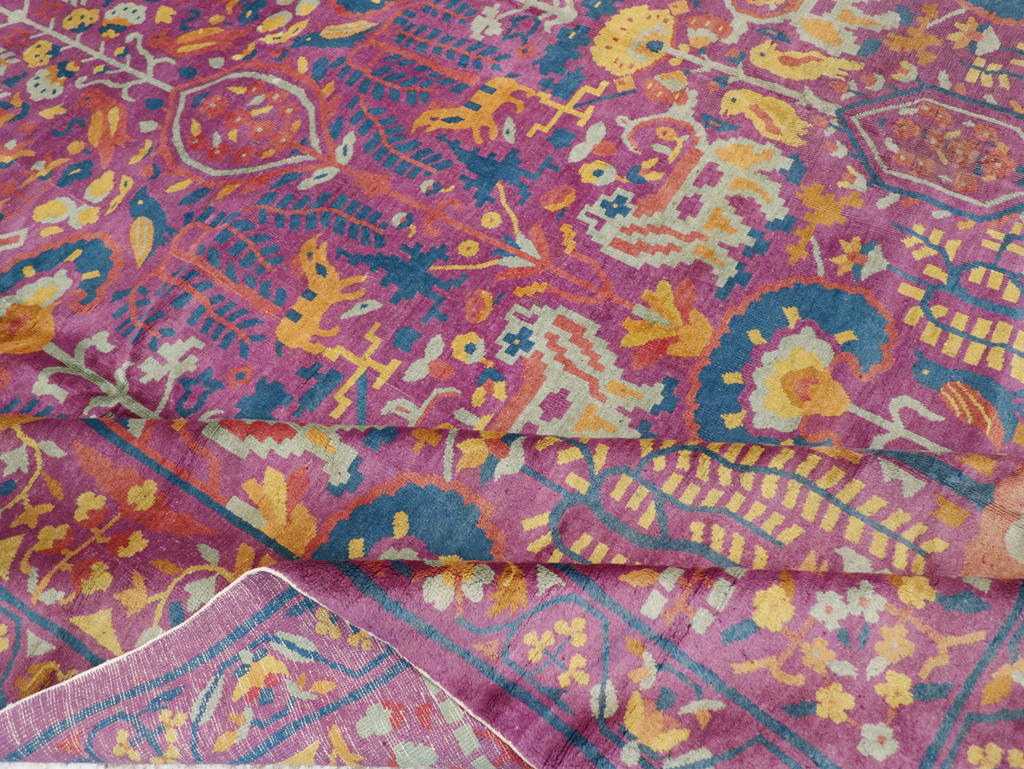 Vintage Indo-Chinese Art Deco Carpet, No.19184 - Galerie Shabab