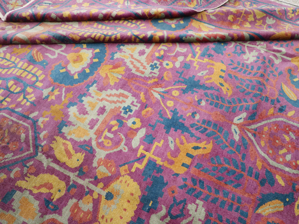 Vintage Indo-Chinese Art Deco Carpet, No.19184 - Galerie Shabab