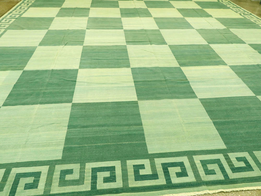 Vintage Indian Dhurrie Carpet, No.19189 - Galerie Shabab