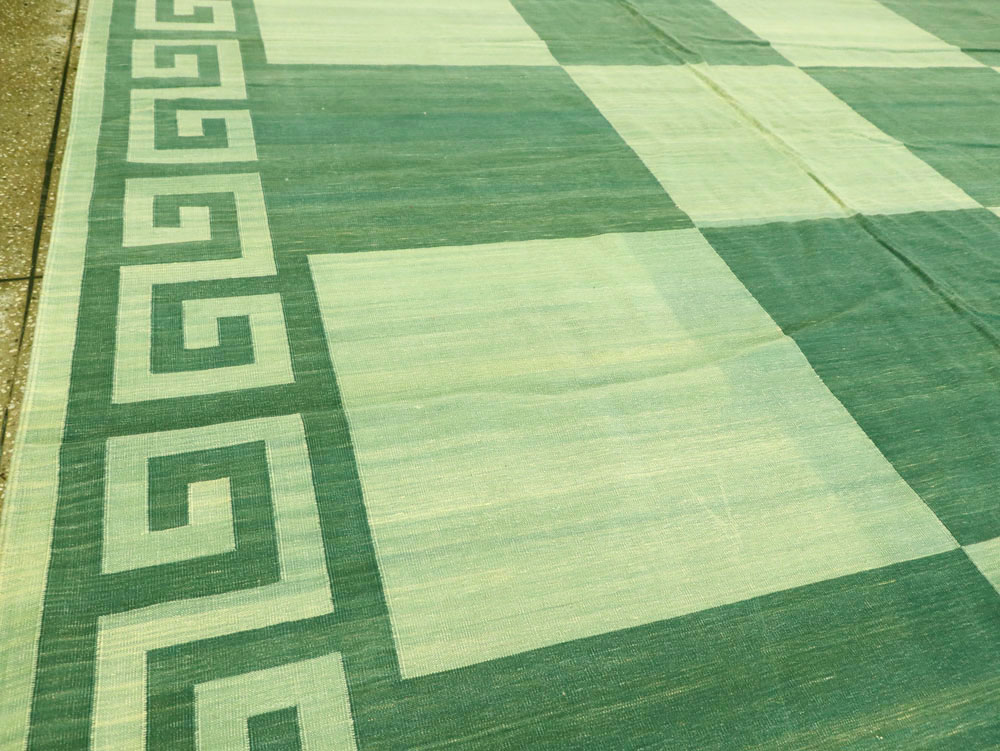 Vintage Indian Dhurrie Carpet, No.19189 - Galerie Shabab