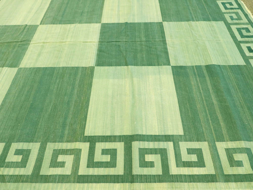 Vintage Indian Dhurrie Carpet, No.19189 - Galerie Shabab