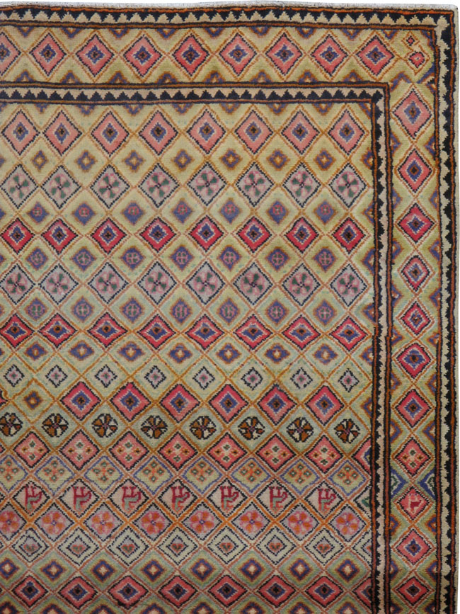 Vintage Kashan Deco Rug, No.19195 - Galerie Shabab