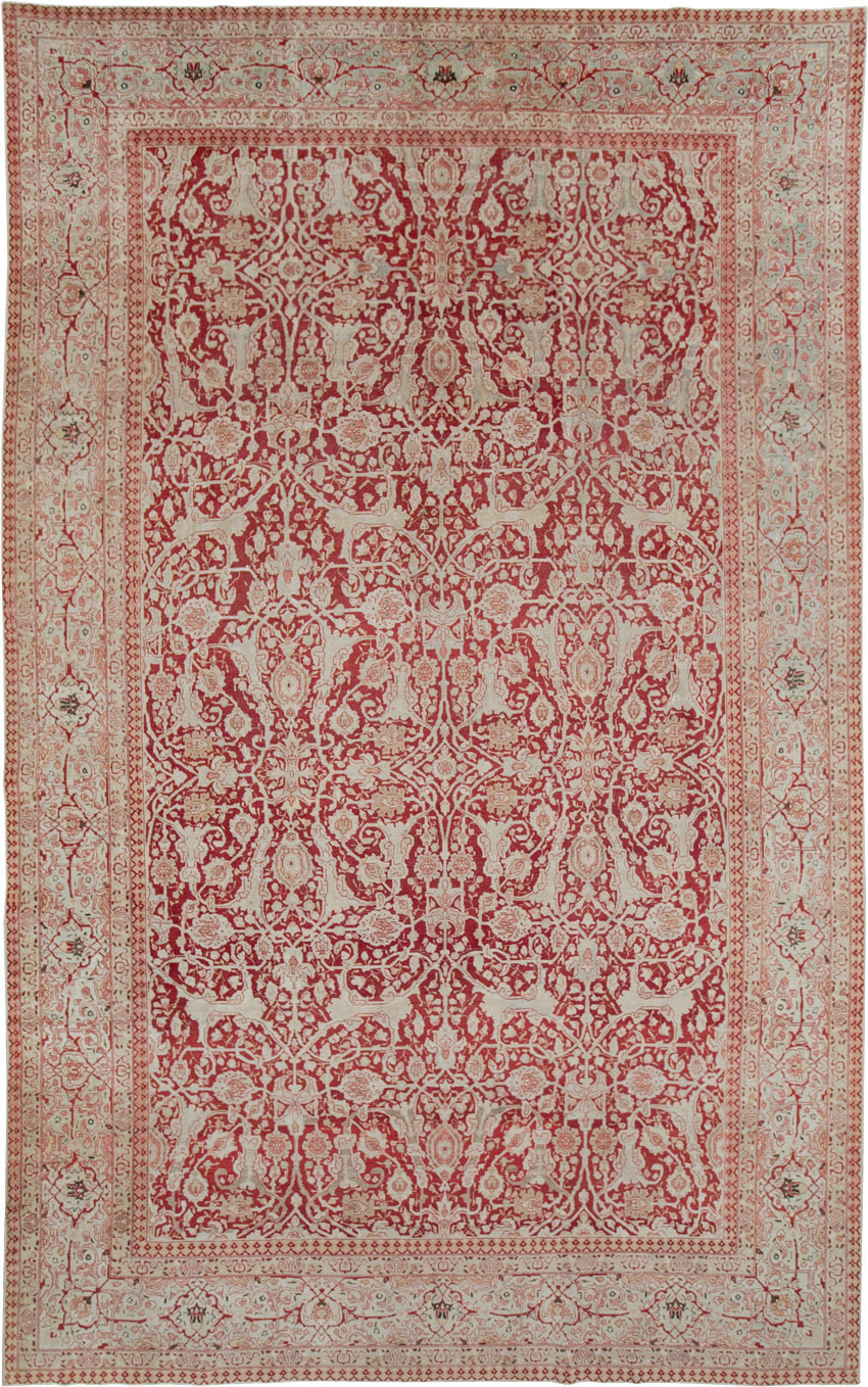 Antique Persian Tabriz Carpet, No.19199 - Galerie Shabab