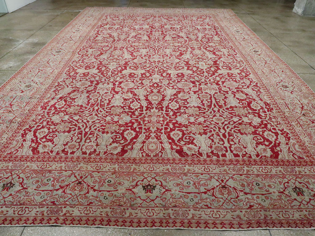 Antique Persian Tabriz Carpet, No.19199 - Galerie Shabab