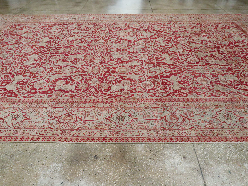 Antique Persian Tabriz Carpet, No.19199 - Galerie Shabab
