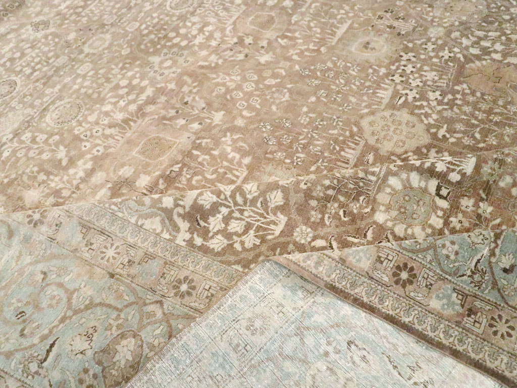 Antique Persian Tabriz Carpet, No.19200 - Galerie Shabab