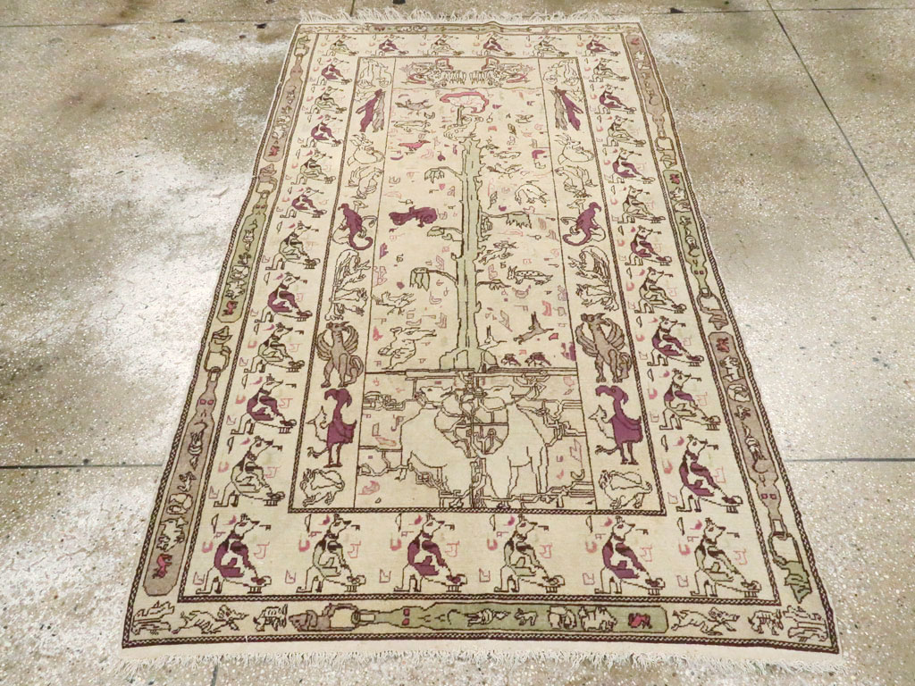 Antique Indian Agra Rug, No.19213 - Galerie Shabab