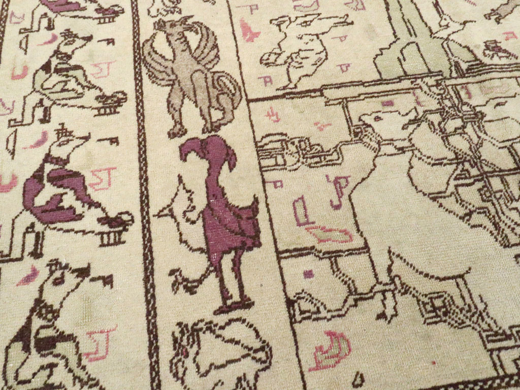 Antique Indian Agra Rug, No.19213 - Galerie Shabab