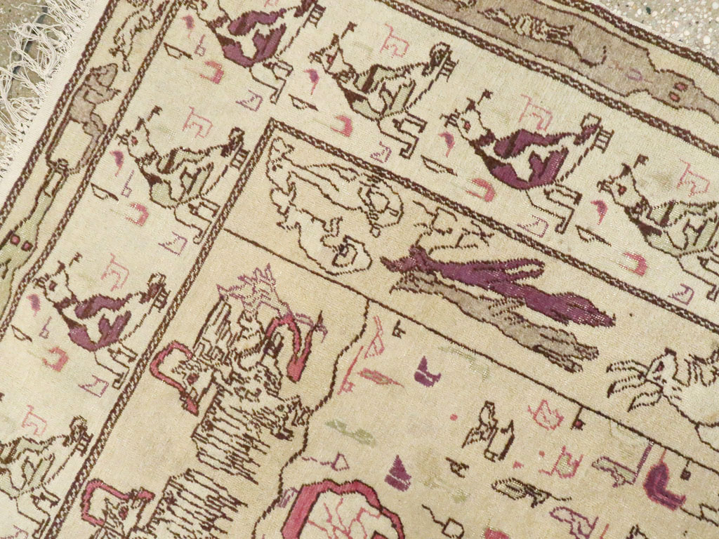 Antique Indian Agra Rug, No.19213 - Galerie Shabab