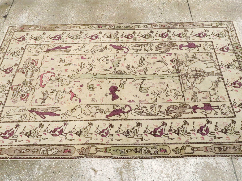 Antique Indian Agra Rug, No.19213 - Galerie Shabab