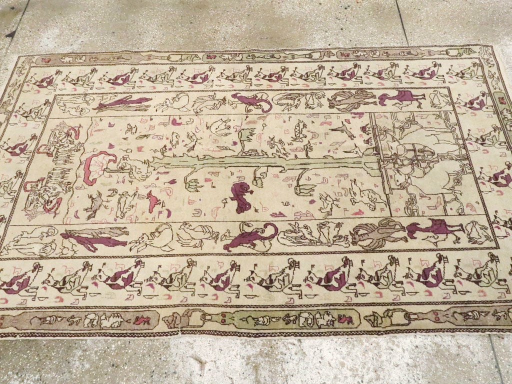 Antique Indian Agra Rug, No.19213 - Galerie Shabab
