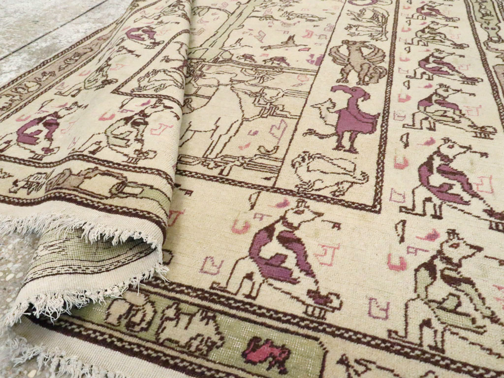 Antique Indian Agra Rug, No.19213 - Galerie Shabab