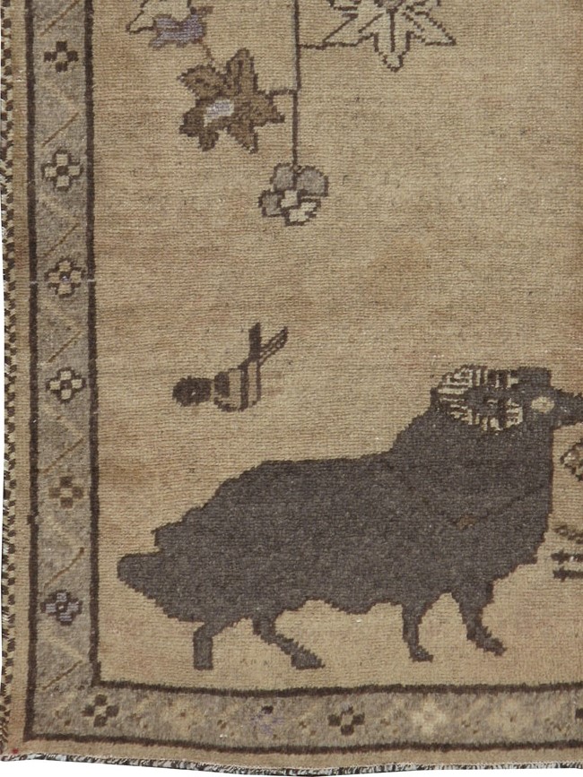 Vintage Turkish Anatolian Pictorial Rug, No.19217 - Galerie Shabab