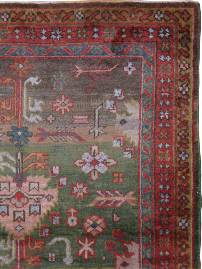 Antique Oushak Rug, No.19225 - Galerie Shabab