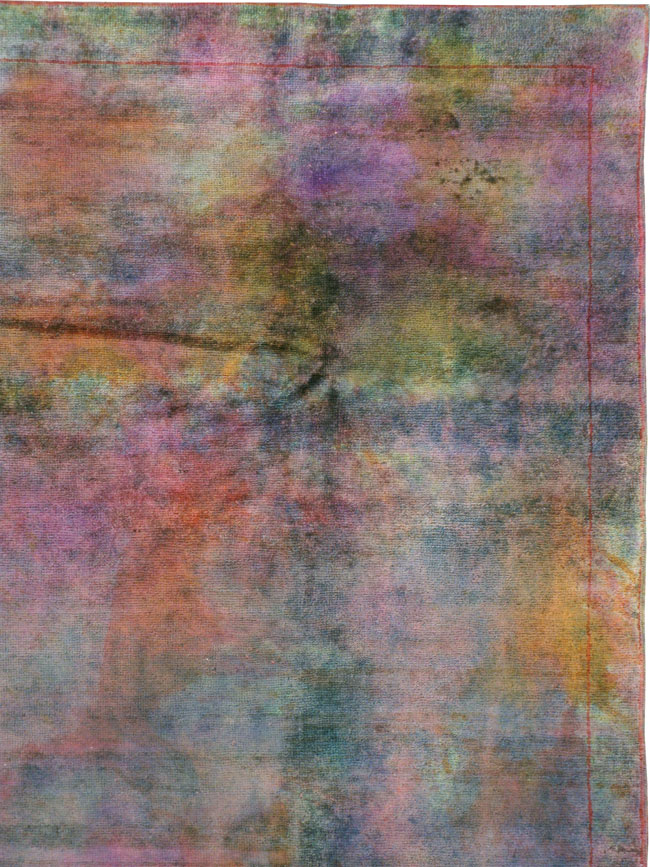 Vintage Turkish Anatolian Overdyed Rug, No.19233 - Galerie Shabab