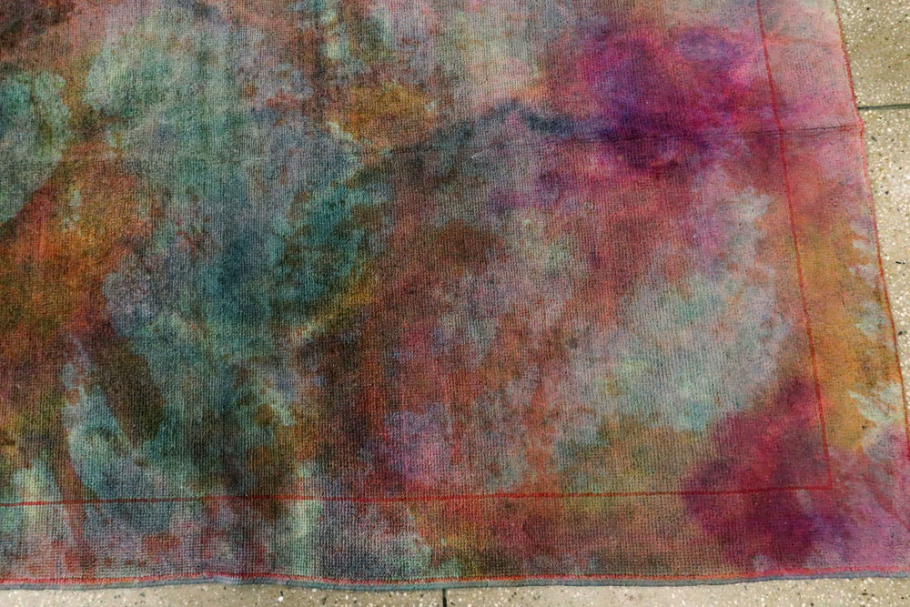 Vintage Turkish Anatolian Overdyed Rug, No.19233 - Galerie Shabab