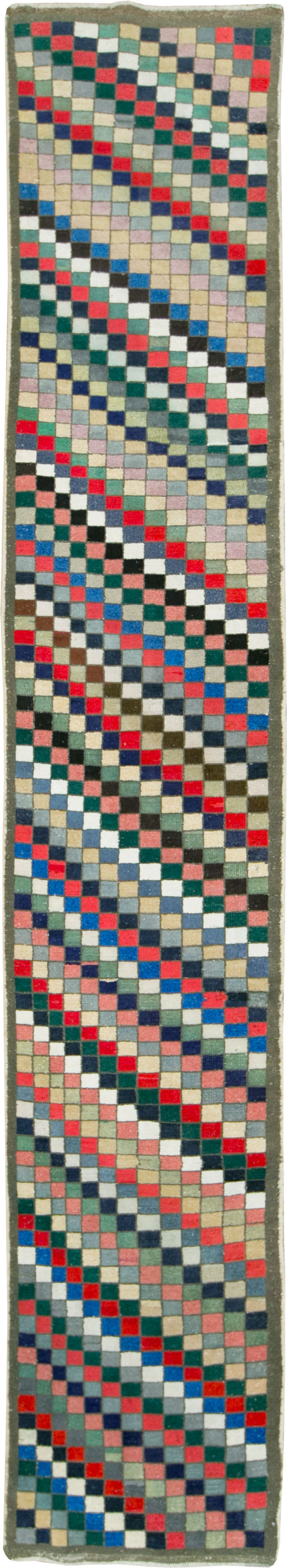 Vintage Turkish Anatolian Deco Runner, No.19235 - Galerie Shabab