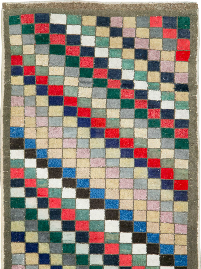 Vintage Turkish Anatolian Deco Runner, No.19235 - Galerie Shabab