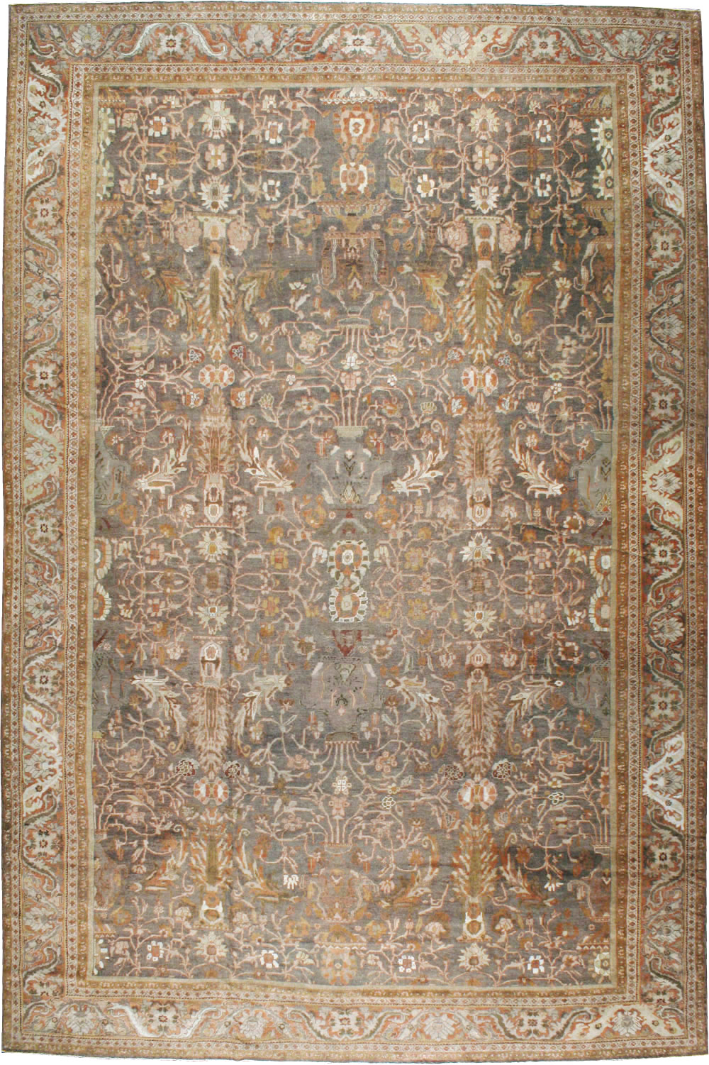 Antique Persian Mahal Carpet, No.19261 - Galerie Shabab