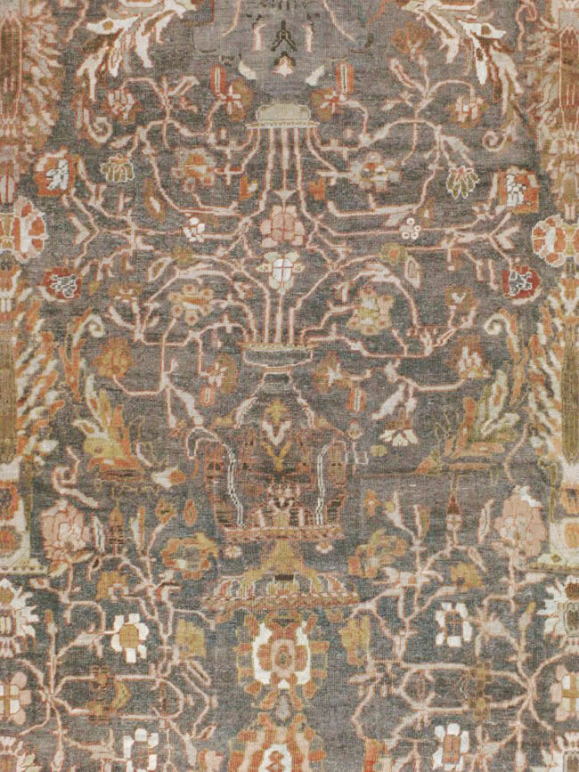 Antique Persian Mahal Carpet, No.19261 - Galerie Shabab