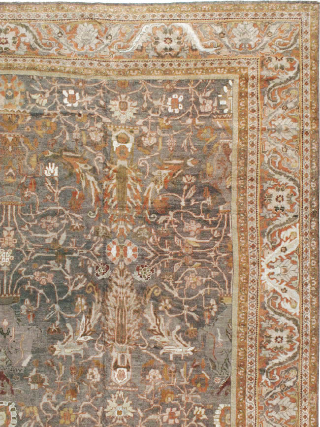 Antique Persian Mahal Carpet, No.19261 - Galerie Shabab