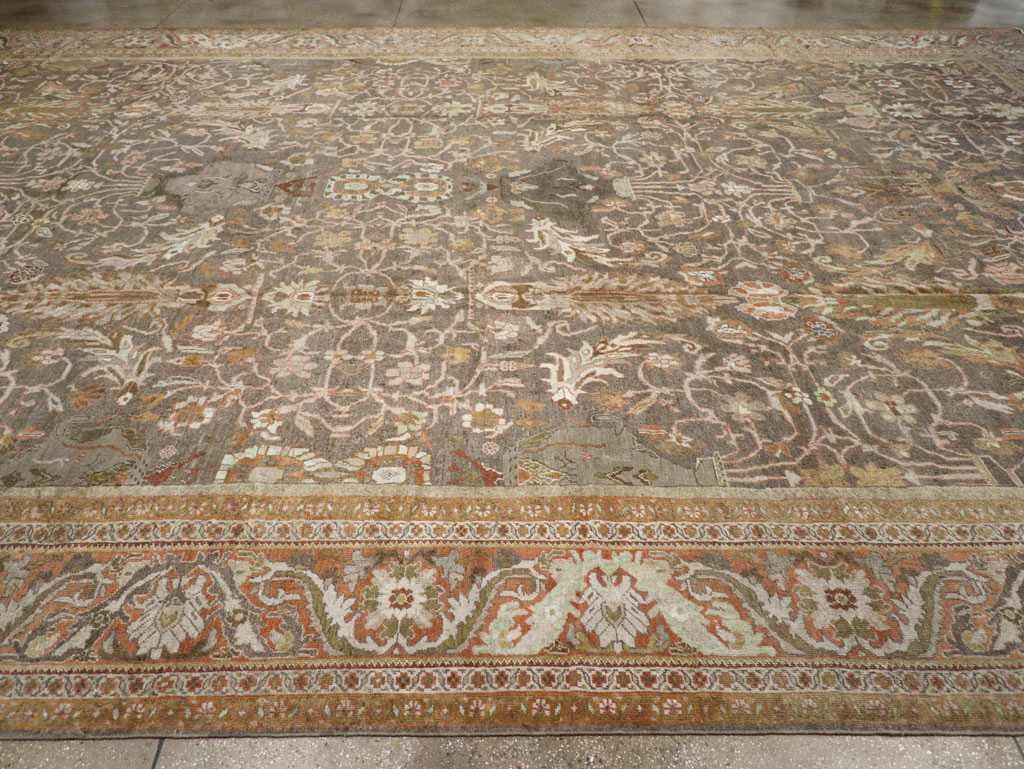 Antique Persian Mahal Carpet, No.19261 - Galerie Shabab
