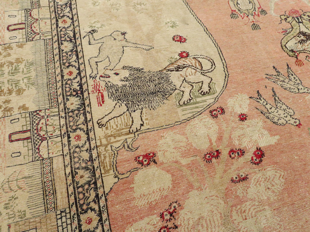 Antique Turkish Kayseri Pictorial Carpet, No.19264 - Galerie Shabab