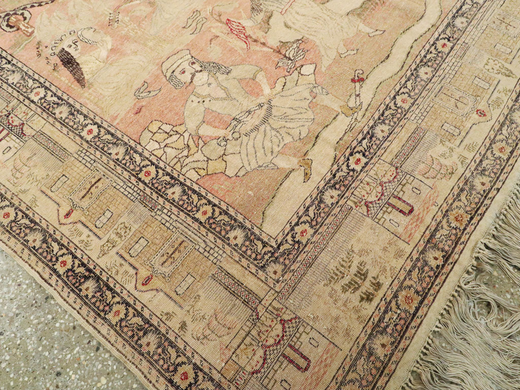 Antique Turkish Kayseri Pictorial Carpet, No.19264 - Galerie Shabab